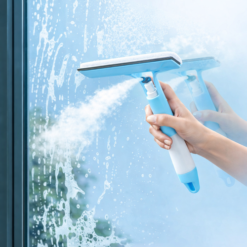 Blimmy® SprayGlide – Lava Vetri 2 in 1 con Spray Integrato