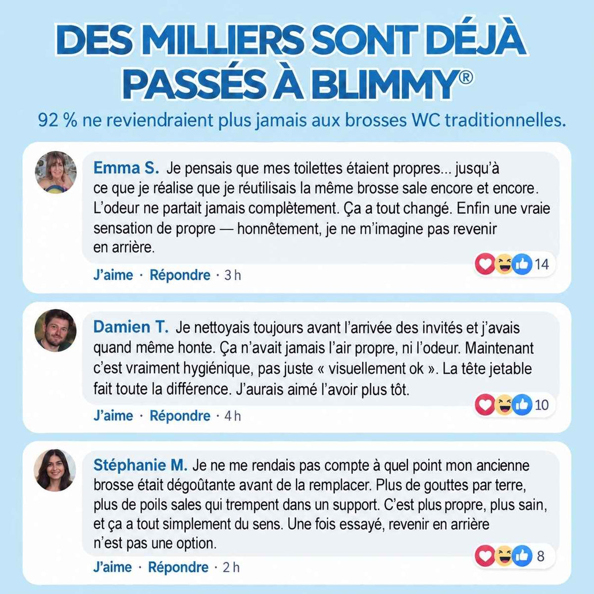 Blimmy® Recharges Hygiéniques – Pack de 36