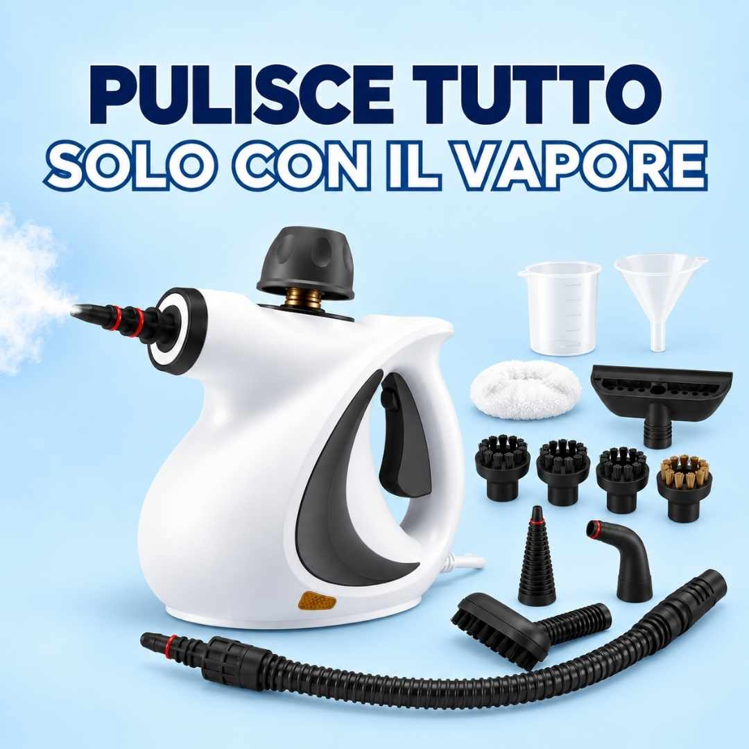 Blimmy® PowerSteam Pro – Pulizia Profonda a Vapore Senza Detergenti
